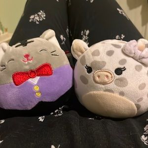 2 miny squishmallows tally and rosie